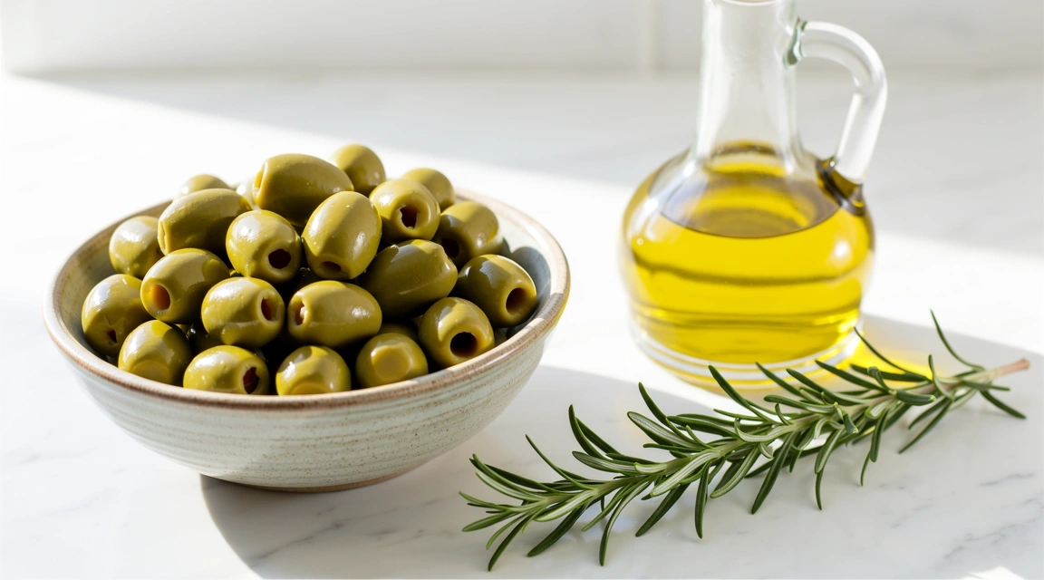 Fresh Greek ingredients reflecting our natural approach